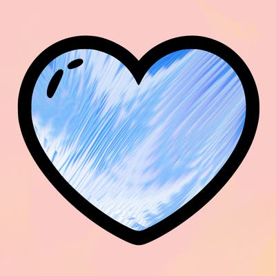 a blank heart