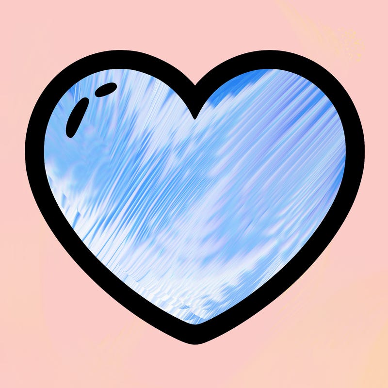 a blank heart