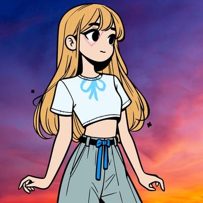 girl in a cute crop top