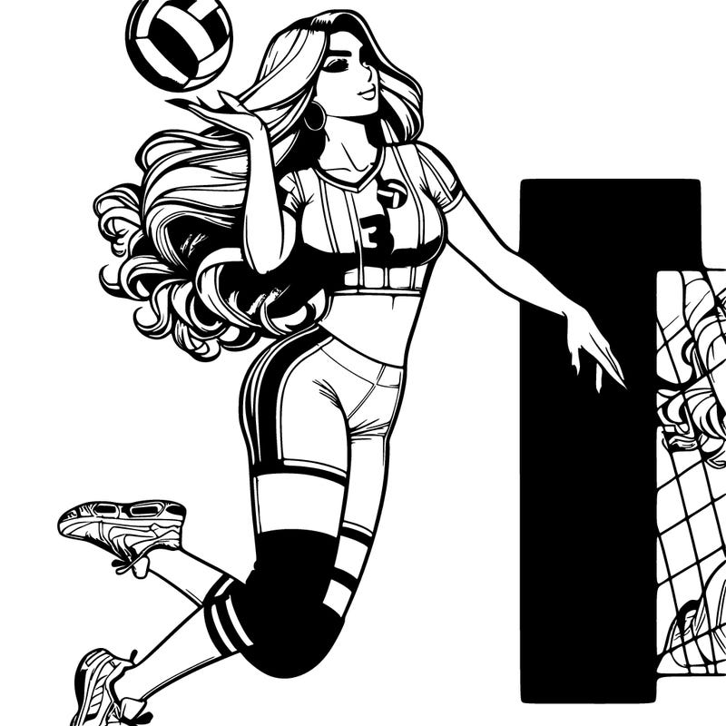 𝓐 𝔀𝓸𝓶𝓪𝓷 𝔀𝓲𝓽𝓱 𝓵𝓸𝓷𝓰 𝓯𝓵𝓸𝔀𝓮𝔂 𝓱𝓪𝓲𝓻 𝓪𝓷𝓭 𝓹𝓵𝓪𝔂𝓲𝓷𝓰 𝓿𝓸𝓵𝓵𝓮𝔂𝓫𝓪𝓵𝓵 𝓼𝓱𝓮 𝓲𝓼 𝓳𝓾𝓶𝓹𝓲𝓷𝓰 𝓾𝓹 𝓲𝓷 𝓽𝓱𝓮 𝓪𝓲𝓻 𝓽𝓸 𝓰𝓮𝓽 𝓽𝓱𝓮 𝓫𝓪𝓵𝓵 𝓪𝓷𝓭 𝓼𝓱𝓮 𝓱𝓪𝓼 𝓪 𝓼𝓽𝓻𝓲𝓹𝓮𝓭 𝓳𝓮𝓻𝓼𝓮𝔂 𝔀𝓲𝓽𝓱 𝓪 𝓹𝓻𝓲𝓷𝓽𝓮𝓭 𝓿𝓸𝓵𝓵𝓮𝔂𝓫𝓪𝓵𝓵 𝓲𝓷 𝓽𝓱𝓮 𝓶𝓲𝓭𝓭𝓵𝓮 𝓪𝓷𝓭 𝓼𝓱𝓮 𝓱𝓪𝓼 𝓽𝓲𝓰𝓱𝓽 𝓫𝓲𝓴𝓮𝓻 𝓼𝓱𝓸𝓻𝓽𝓼 𝓸𝓷 𝓪𝓷𝓭 𝓽𝓮𝓷𝓷𝓲𝓼 𝓼𝓱𝓸𝓮𝓼 𝔀𝓲𝓽𝓱 𝓷𝓮𝔀 𝓹𝓪𝓭𝓼