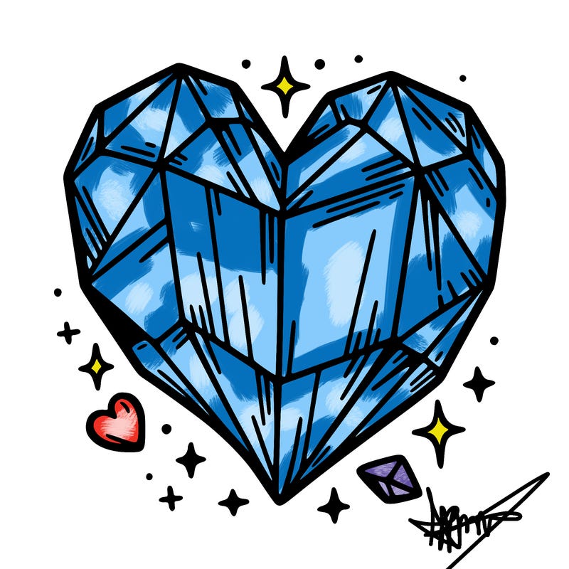 crystal heart