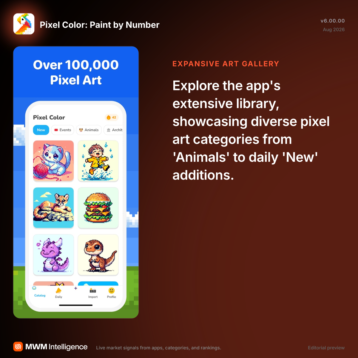 Pixel Color: Paint by Number - Entertainment App | MWM