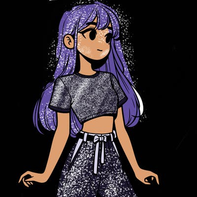 girl in a cute crop top