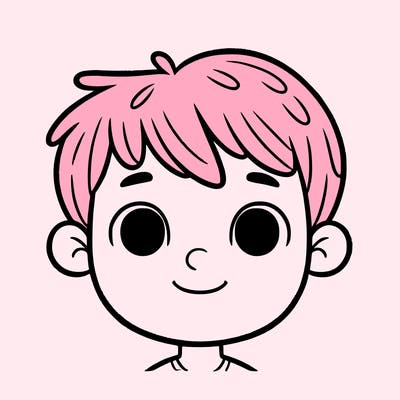 face of a five year old boy