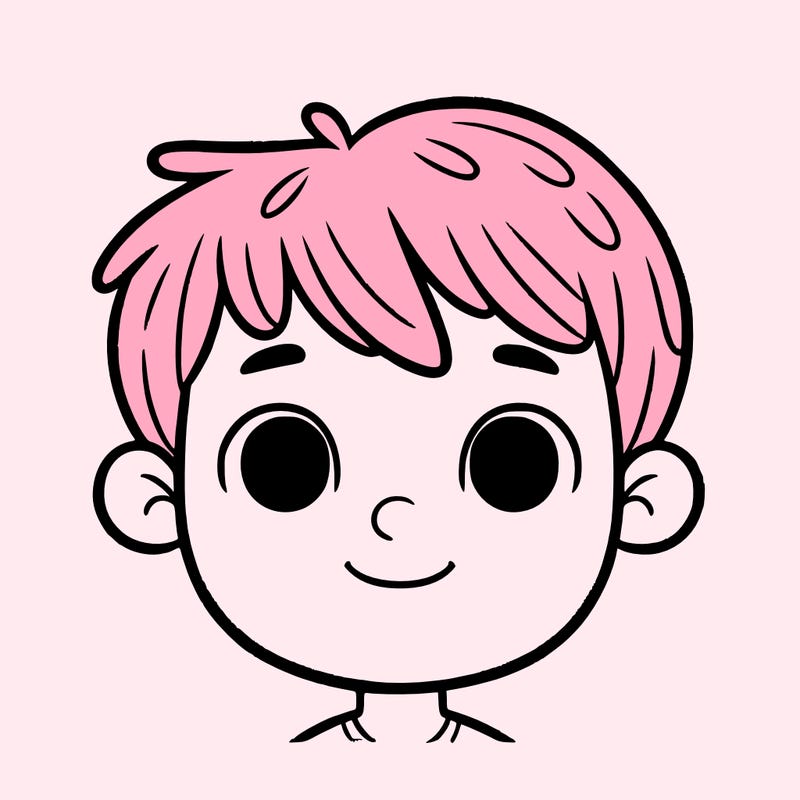 face of a five year old boy