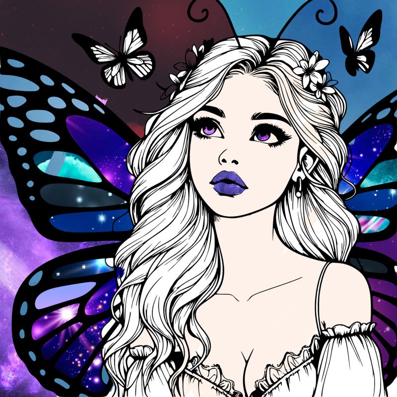 butterfly fairy realistic girl