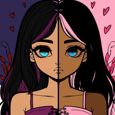 realistic girl split