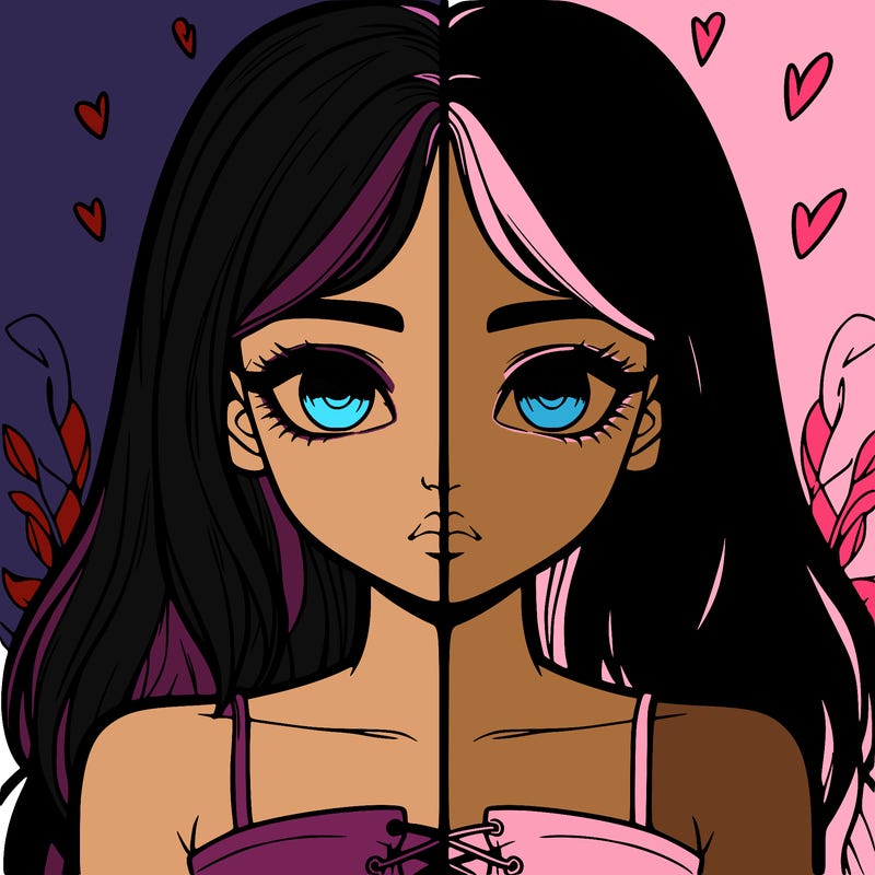 realistic girl split