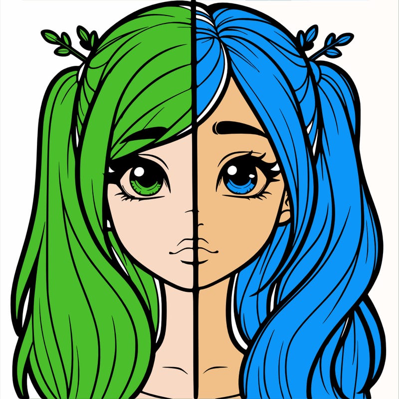 realistic girl split