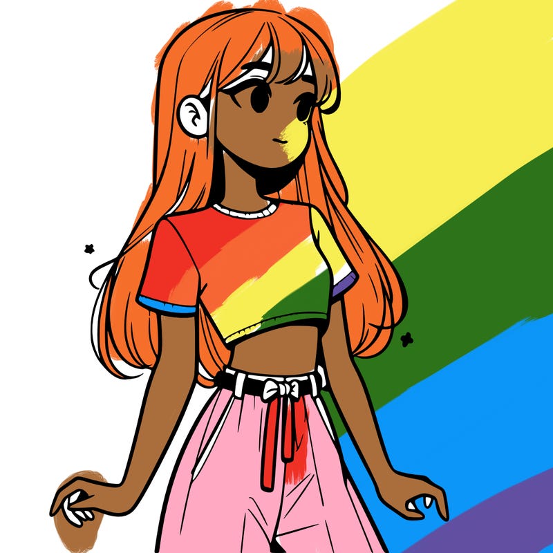 girl in a cute crop top