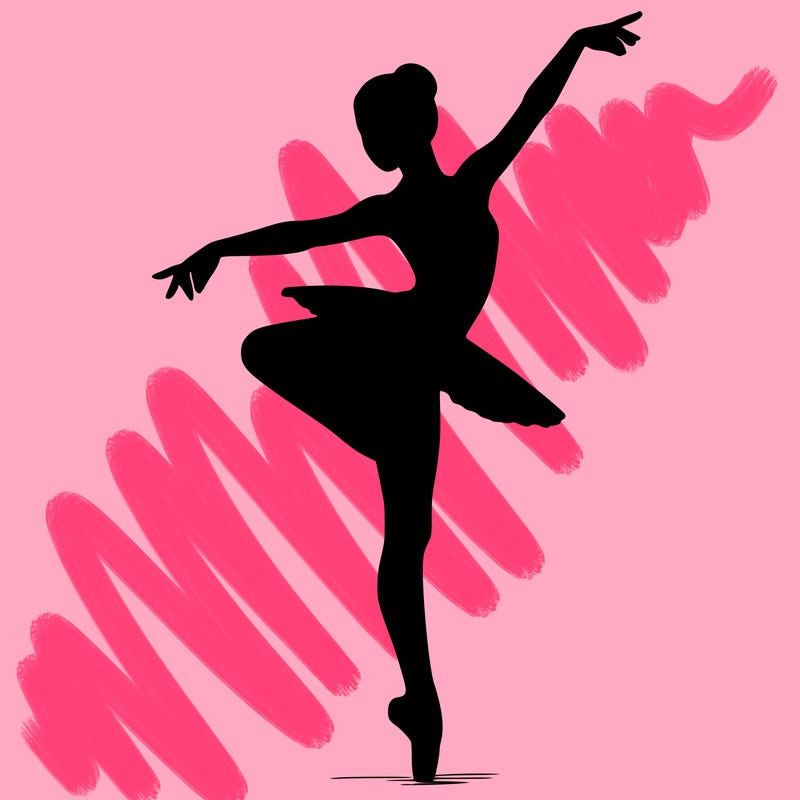 realistic person doing ballet