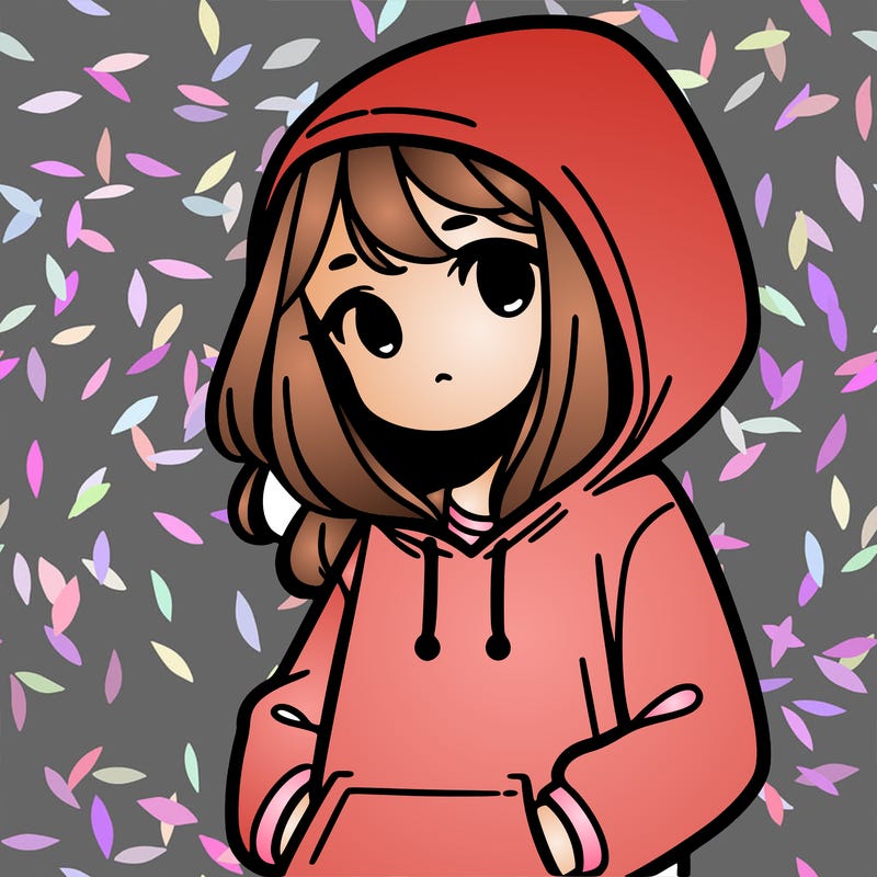 girl with hoodie