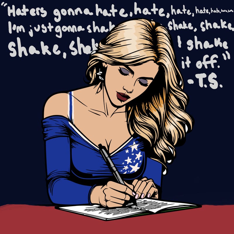 realistic female writing poetry