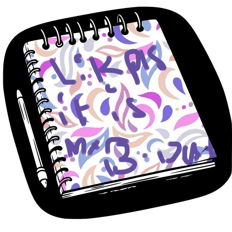 a blank sketch pad
