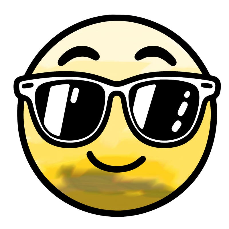 emoji with sunglasses
