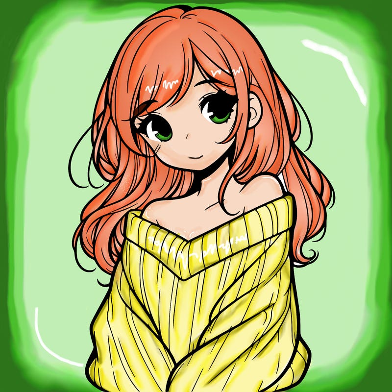 shy pretty girl wearing a sweater that is falling off one shoulder portrait