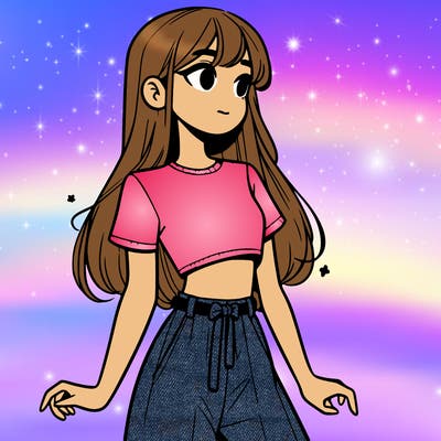 girl in a cute crop top