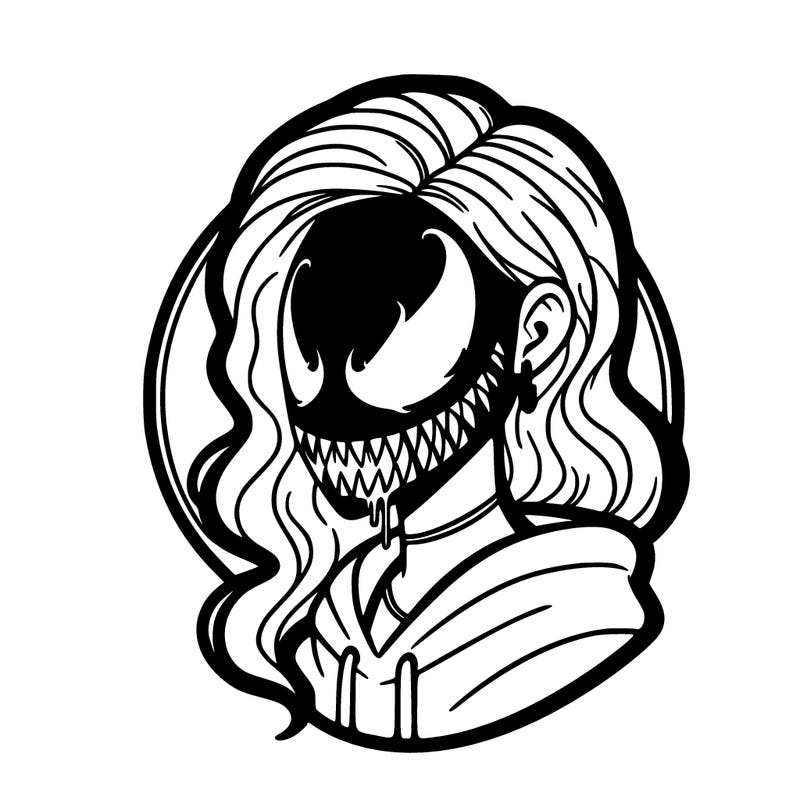 a venom girl aesthetic