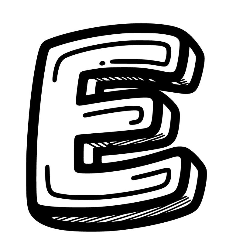 letter e