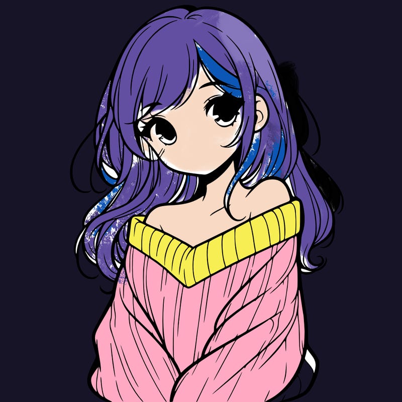 shy pretty girl wearing a sweater that is falling off one shoulder portrait