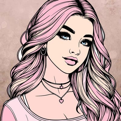 detailed realistic girl