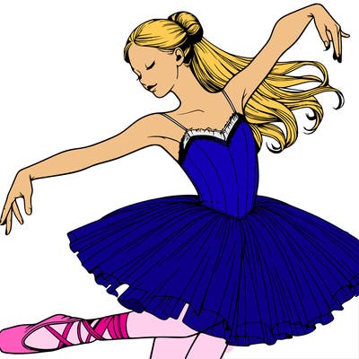 realistic ballerina