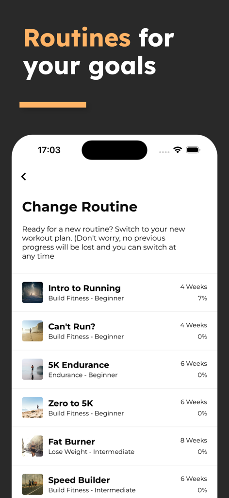 Treadmill Workout: Running - Eine Liste von Laufband-Trainingsplänen für verschiedene Fitnessziele und -stufen.
