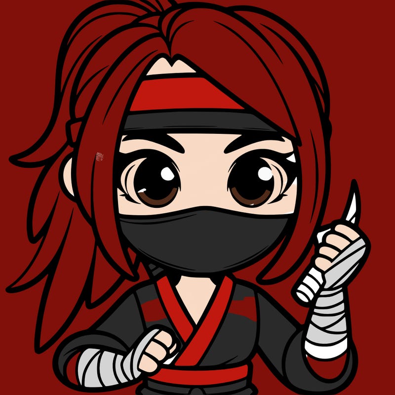ninja girl with mask