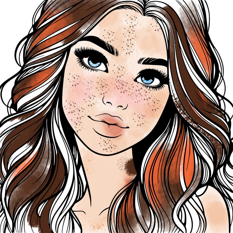 beautiful realistic girl