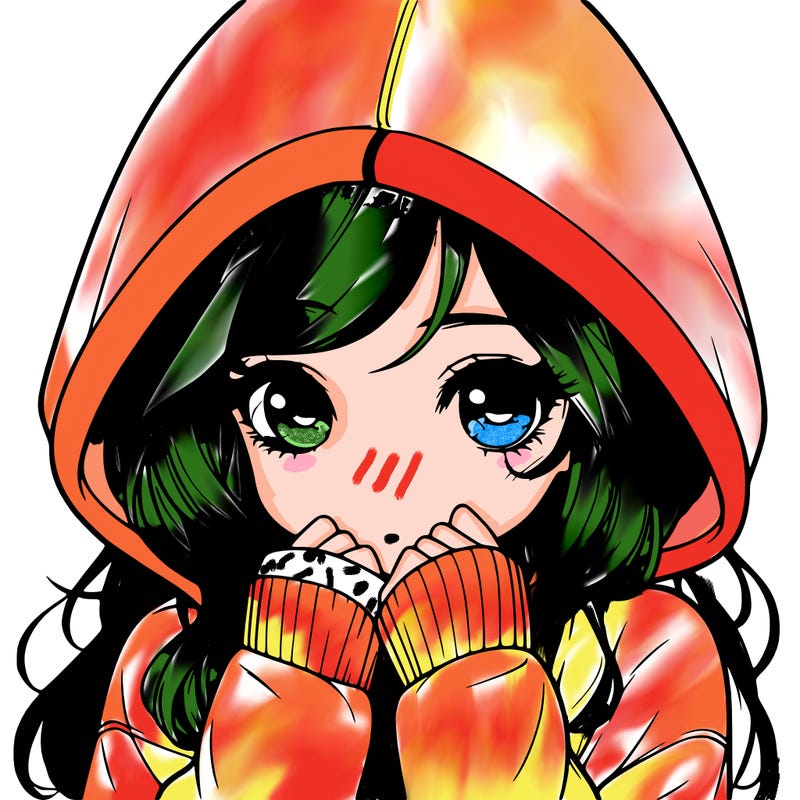 realistic shy girl with hoodie