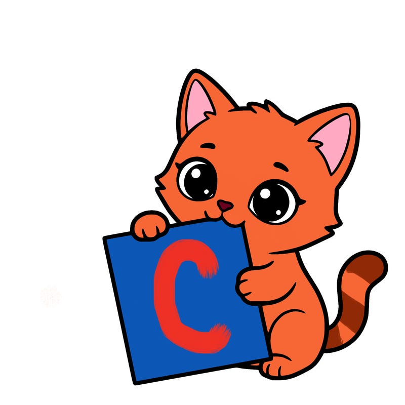 a small cat with a blank sheet of paper in its hand. the cat is sooooooo cute!