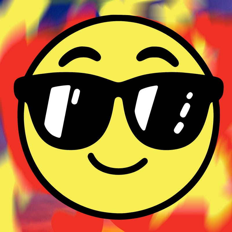 emoji with sunglasses