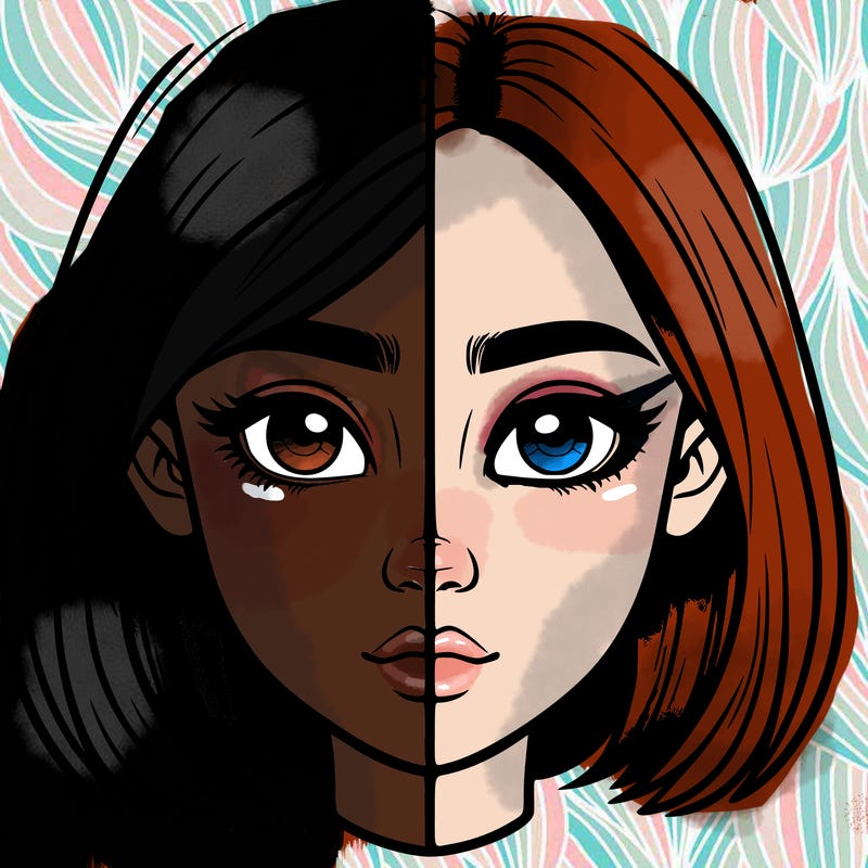 realistic girl split