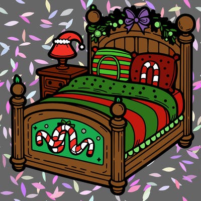 christmas bed
