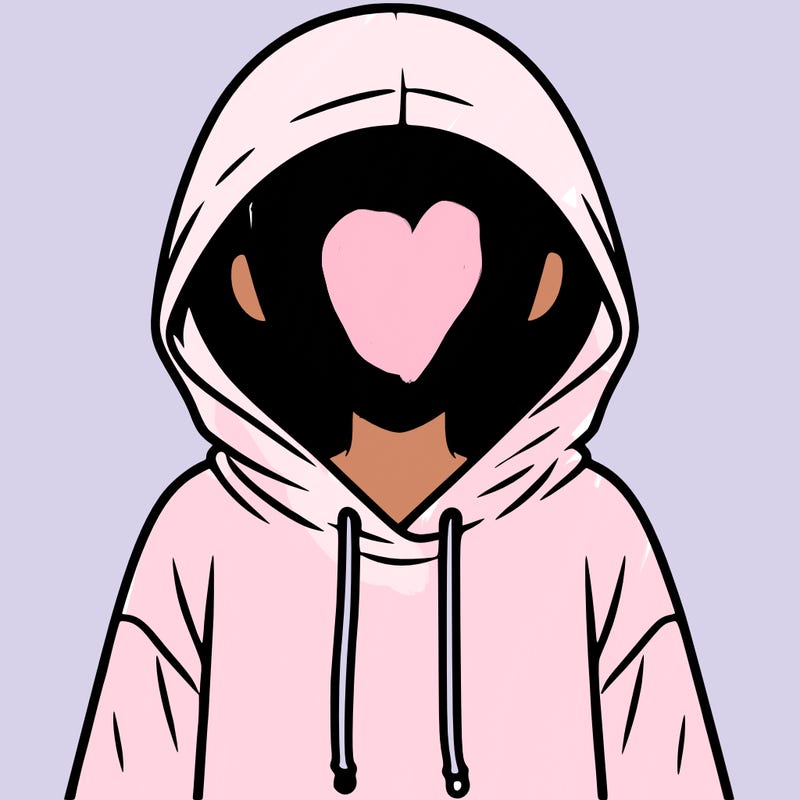 faceless girl in hoodie
