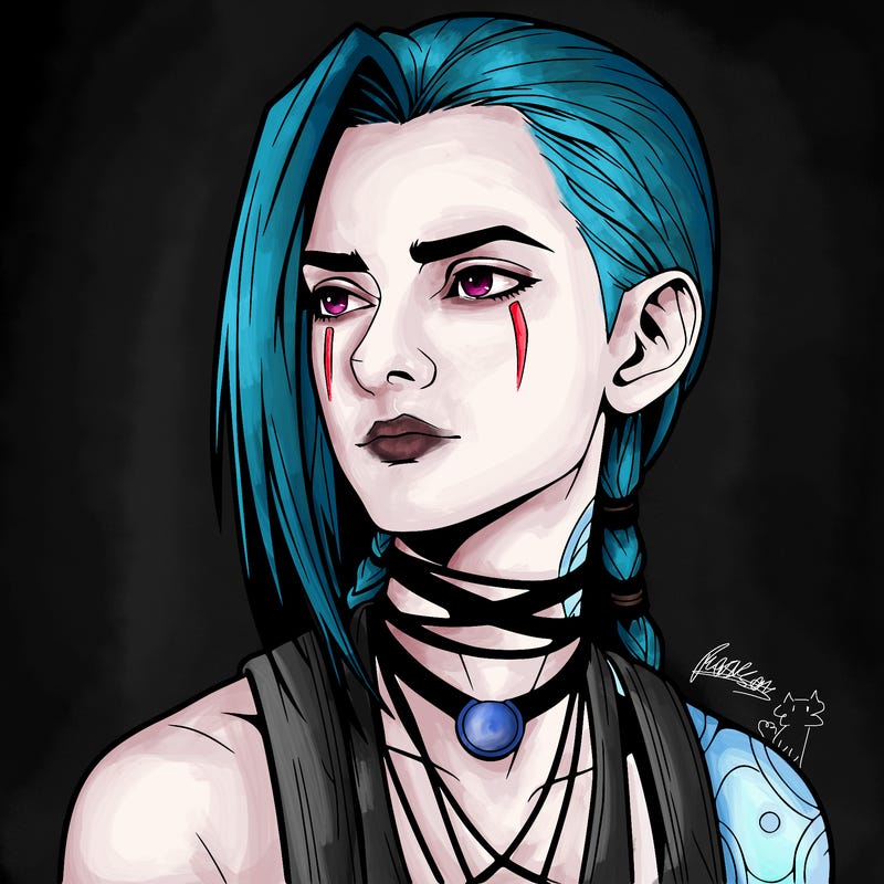 jinx from arcane realistic