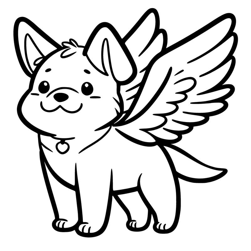 dog with wings