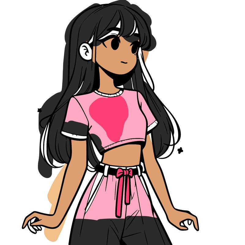 girl in a cute crop top