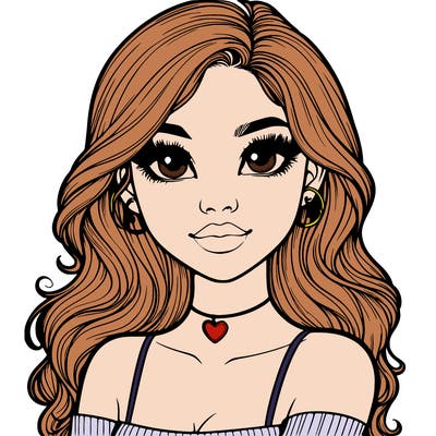 realistic pretty girl