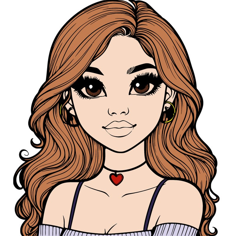 realistic pretty girl