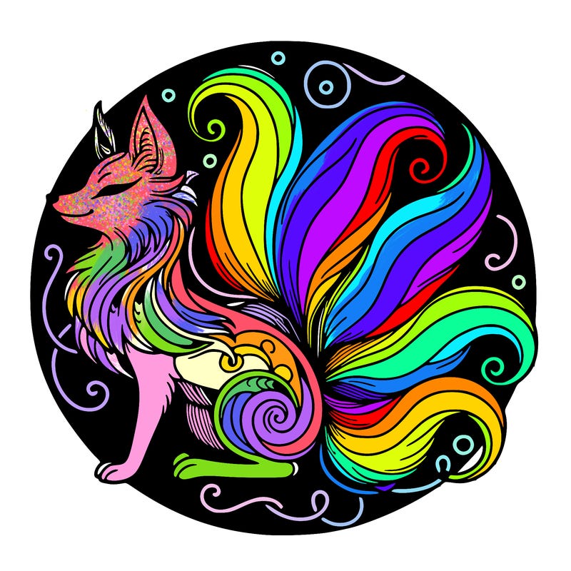 mystical nine tailed fox