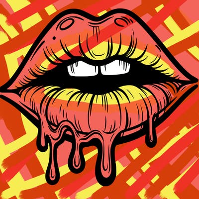 lips that look realistic and drip