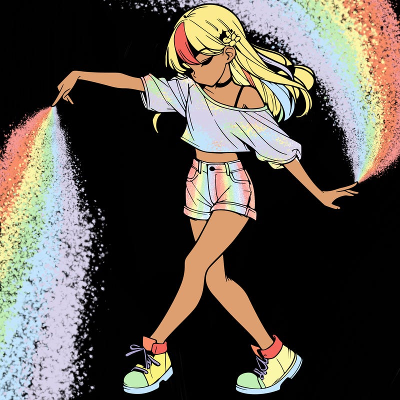 realistic girl danceing