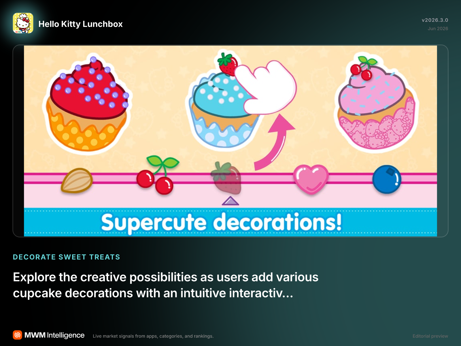 Hello Kitty Lunchbox - Entertainment App | MWM