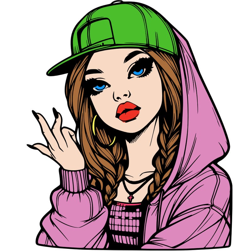 realistic hip hop girl