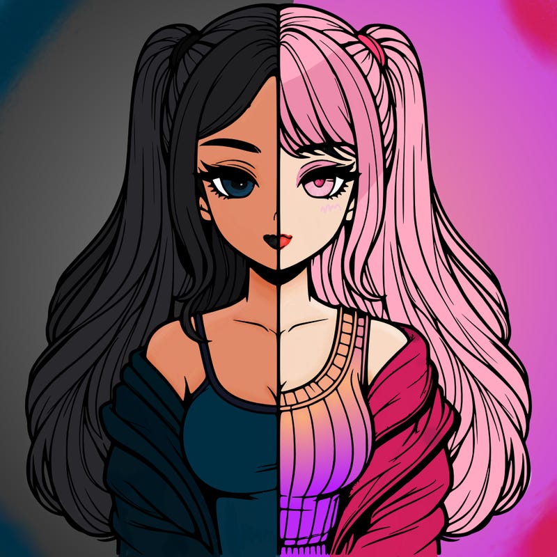 realistic girl split