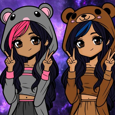 teen girl in animal costume