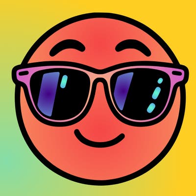 emoji with sunglasses