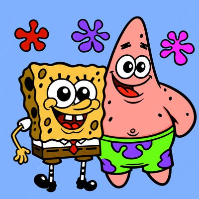 sponge bob with patrick