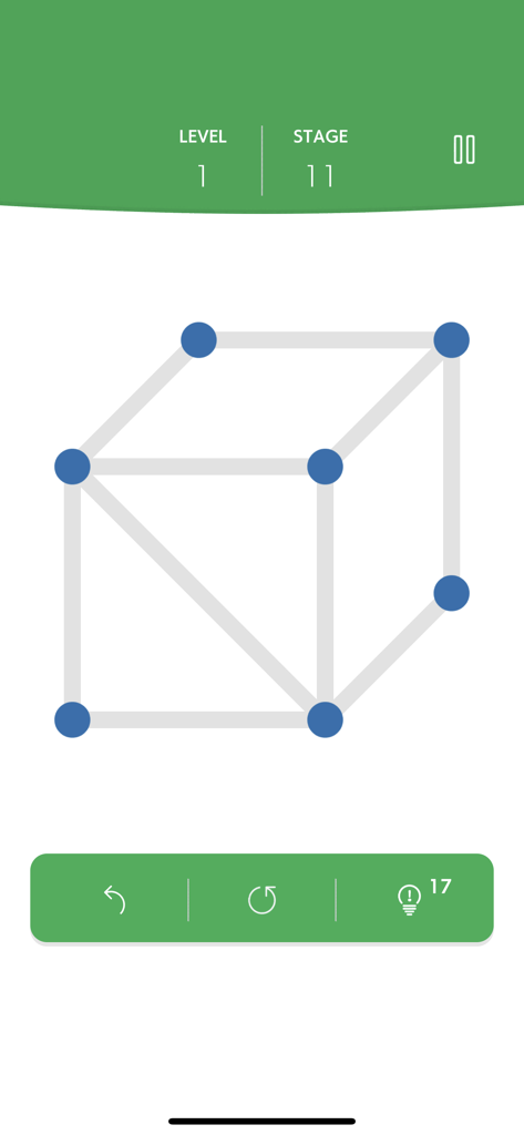 1LINE one-stroke puzzle game - 1LINE 모바일 게임 앱의 기하학적 큐브 한 붓 그리기 퍼즐